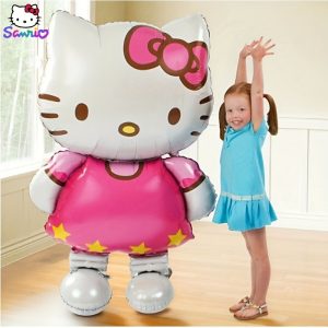 For Hello Kitty Oversized Inflatable Balloon - Pink & White, Aluminum Film, Ideal for Birthday Parties & Room Decorations, Versatile Celebration Accessory, Party Decoration, Halloween Decorations, Christmas Decorations